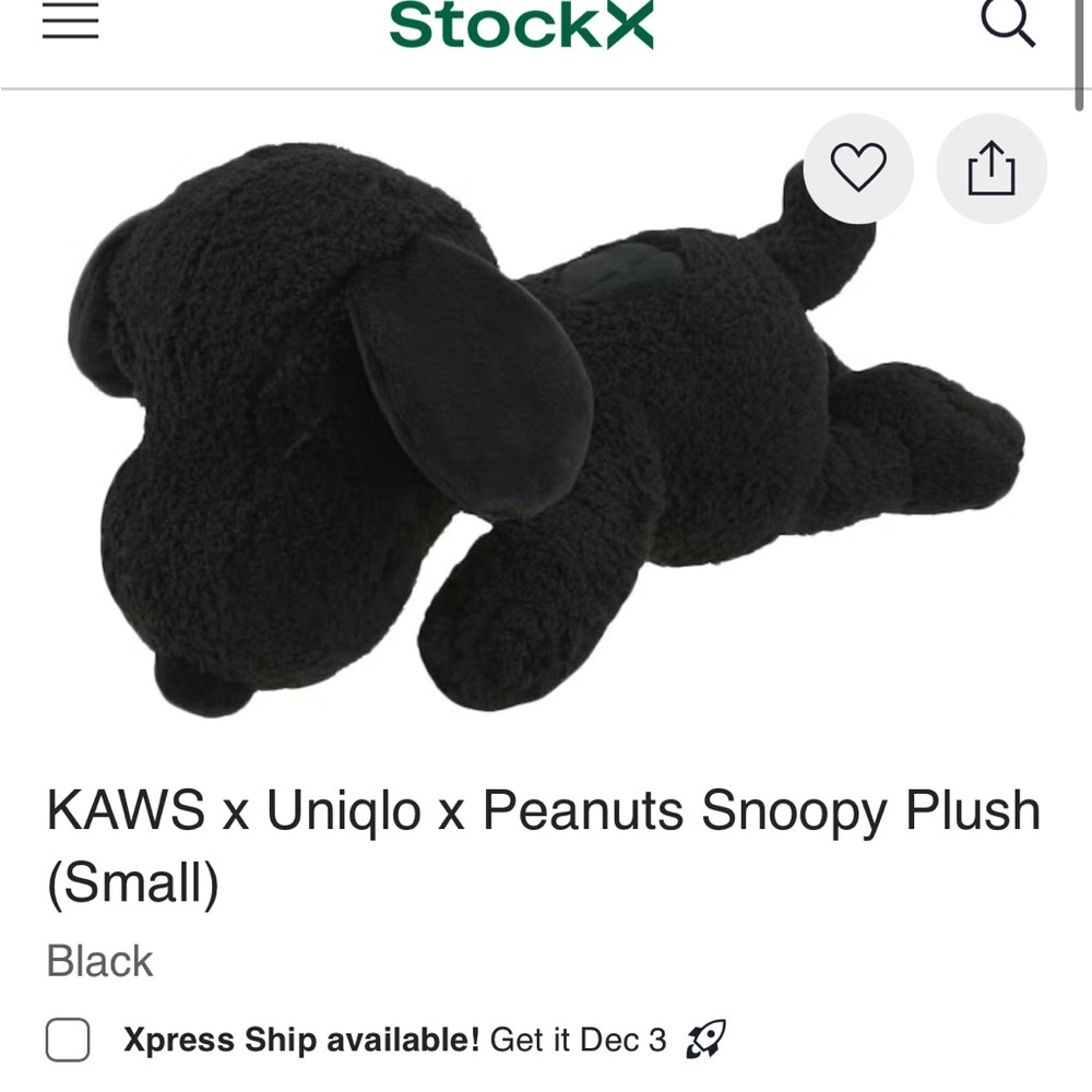 KAWS x Uniqlo Snoopy Plush